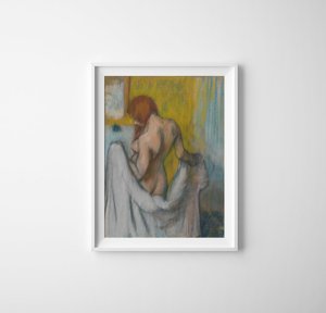 Plakat-Weinlese Frau mit Tuch Edgar Degas