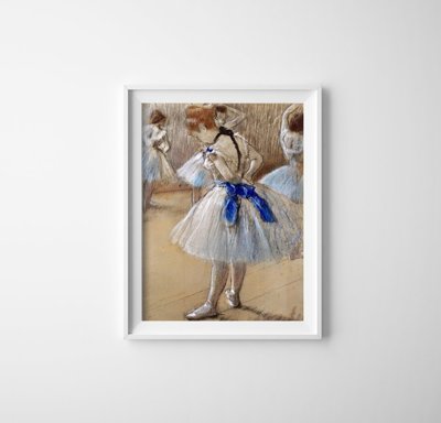 Weinleseplakat für das Wohnzimmer Edgar Degas-Tänzer