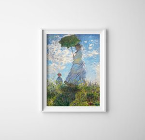 Poster im Retro-Stil Madame Monet und ihr Sohn Claude Monet