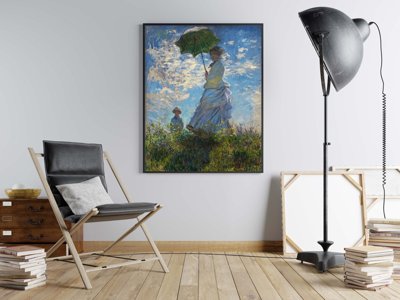 Poster im Retro-Stil Madame Monet und ihr Sohn Claude Monet
