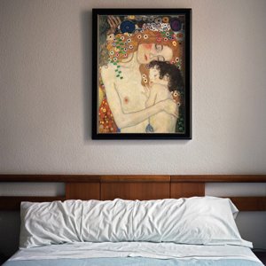 Poster an der Wand Mutter und Kind Gustav Klimt