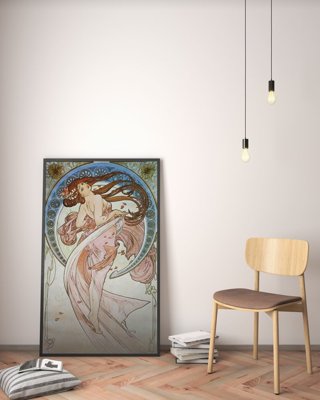 Retro-Poster Tanzen Alphonse Mucha