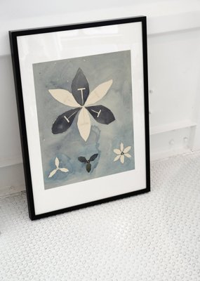 Retro-Poster Blommor Hilma Klint