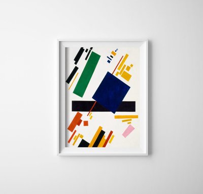 Poster im Retro-Stil Suprematismus Zusammensetzung Casimir Malevich