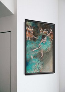 Retro-Poster Edgar Degas Grüne Tänzer