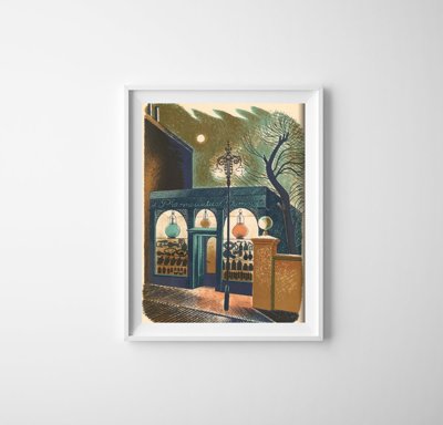 Plakat für den Frieden Eric Ravilious Apotheke auf der Straße