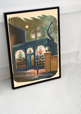Plakat für den Frieden Eric Ravilious Apotheke auf der Straße