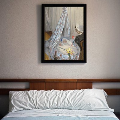 Weinleseplakat Wiege durch Claude Monet