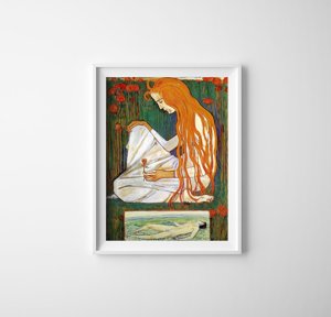 Poster im Retro-Stil Traum Ferdinand Hodler