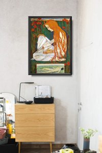 Poster im Retro-Stil Traum Ferdinand Hodler