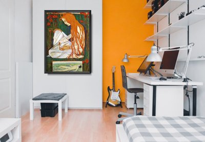 Poster im Retro-Stil Traum Ferdinand Hodler