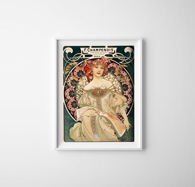 Weinleseplakat Plakat Alphonse Mucha Träumerei