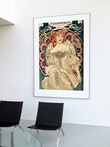 Weinleseplakat Plakat Alphonse Mucha Träumerei
