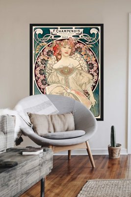Weinleseplakat Plakat Alphonse Mucha Träumerei