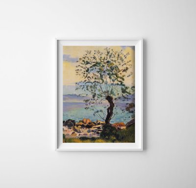 Weinleseplakat Willow See Ferdinand Hodler
