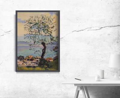 Weinleseplakat Willow See Ferdinand Hodler