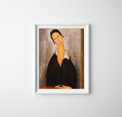Poster im Retro-Stil Amedeo Modigliani Porträt einer Polin