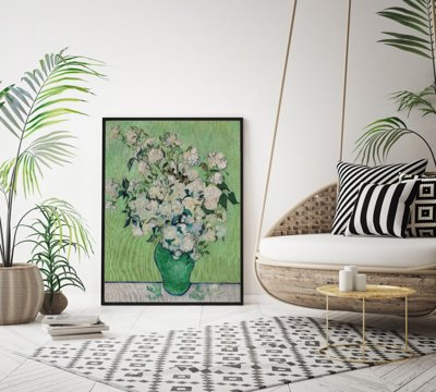 Plakat-Weinlese Van Gogh Roses
