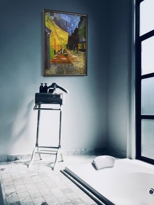 Poster an der Wand Café-Terrasse nachts durch Vincent van Gogh