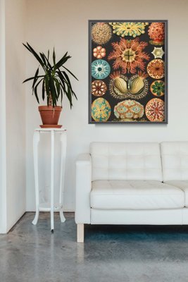 Poster im Retro-Stil Drucken Meerestiere