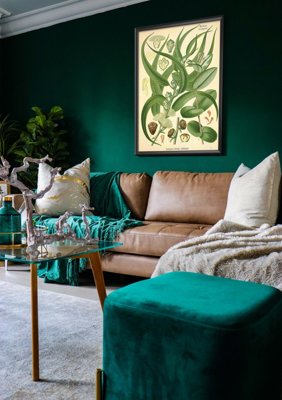 Poster im Retro-Stil Illustration Eukalyptus