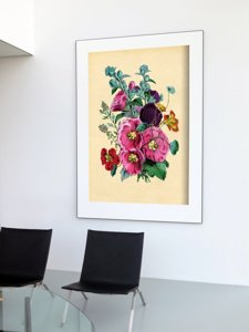 Poster für den Frieden Mallows Blume