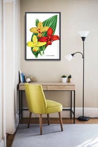 Weinleseposter Blumen 1957