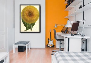 Poster-Weinlese Sunflowers