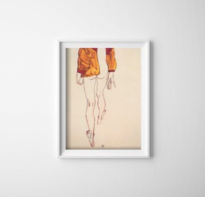 Poster im Retro-Stil Bildwiedergabe Egon Schiele