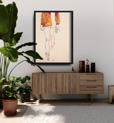 Poster im Retro-Stil Bildwiedergabe Egon Schiele