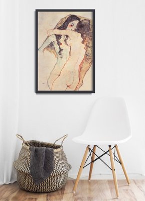 Plakat für den Frieden Zwei Frauen sind Egon Schiele