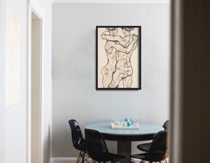 Poster im Retro-Stil Egon Schiele Nackte Mädchen