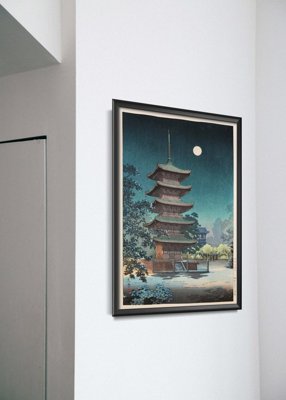 Plakat für den Frieden Asakusa Kinryusan von Tsuchiya Koitsu