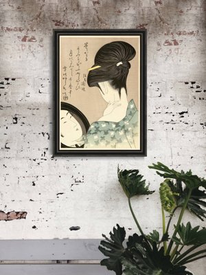 Poster an der Wand Puder Hals Kitagawa Utamaro