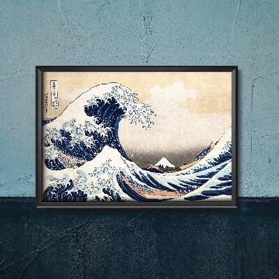 Poster im Retro-Stil Die große Welle von Kanagawa Katsushika Hokusai