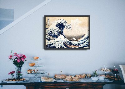 Poster im Retro-Stil Die große Welle von Kanagawa Katsushika Hokusai