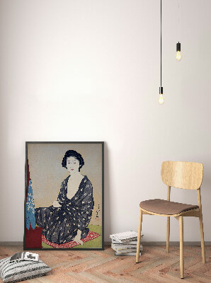 Retro-Poster Frau in der Robe Sommer