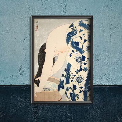 Plakat-Weinlese Haare waschen