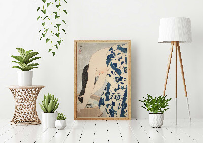 Plakat-Weinlese Haare waschen