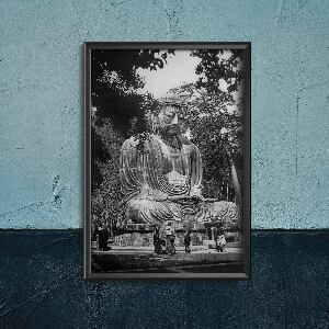 Plakat für den Frieden großer Buddha