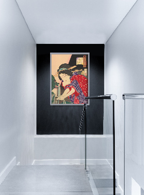 Plakat für den Frieden Frau Händewaschen Tsukioka Yoshitoshi Ukiyo-e