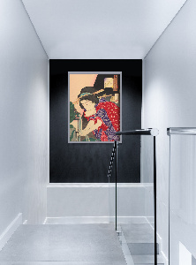 Plakat für den Frieden Frau Händewaschen Tsukioka Yoshitoshi Ukiyo-e