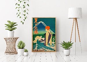 Poster Retro-Wohnzimmer Sommer Miho Halbinsel