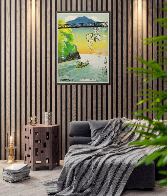 Weinleseplakat Tenryu Fluss