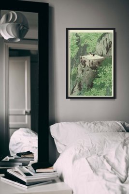 Poster im Retro-Stil Shirahone Hotspring Shiro Kasamatsu