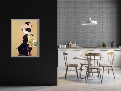 Poster Retro-Wohnzimmer Braut