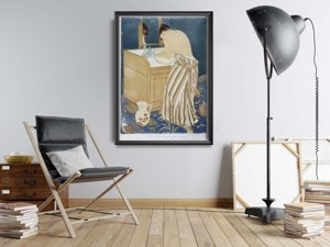 Plakat für den Frieden Frau im Bad