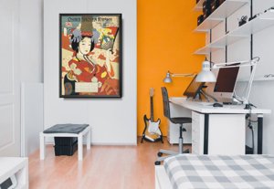 Poster im Retro-Stil Osaka