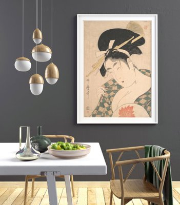 Poster im Retro-Stil Kurtisane Kitagawa