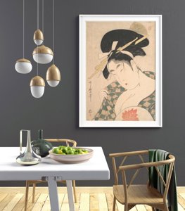 Poster im Retro-Stil Kurtisane Kitagawa